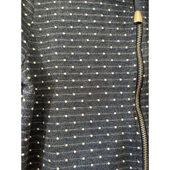Weekends By Chico's Womens Size 0 US Size 4 Long Sleeve Polka Dotted Jacket - Picture 2 of 6